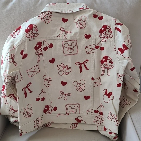 Disney Cream Jacket with Red Mickey Print - Picture 3 of 5